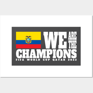 Fifa World Cup Qatar 2022 Champions - Ecuador - Dark Color Edition Posters and Art